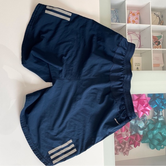 Adidas Men's Deep Blue Athletic Shorts - Picture 4 of 4